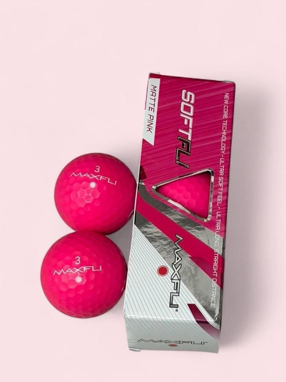 Maxfli Softfli Matte Golf Balls, Pink Sleeve 2021